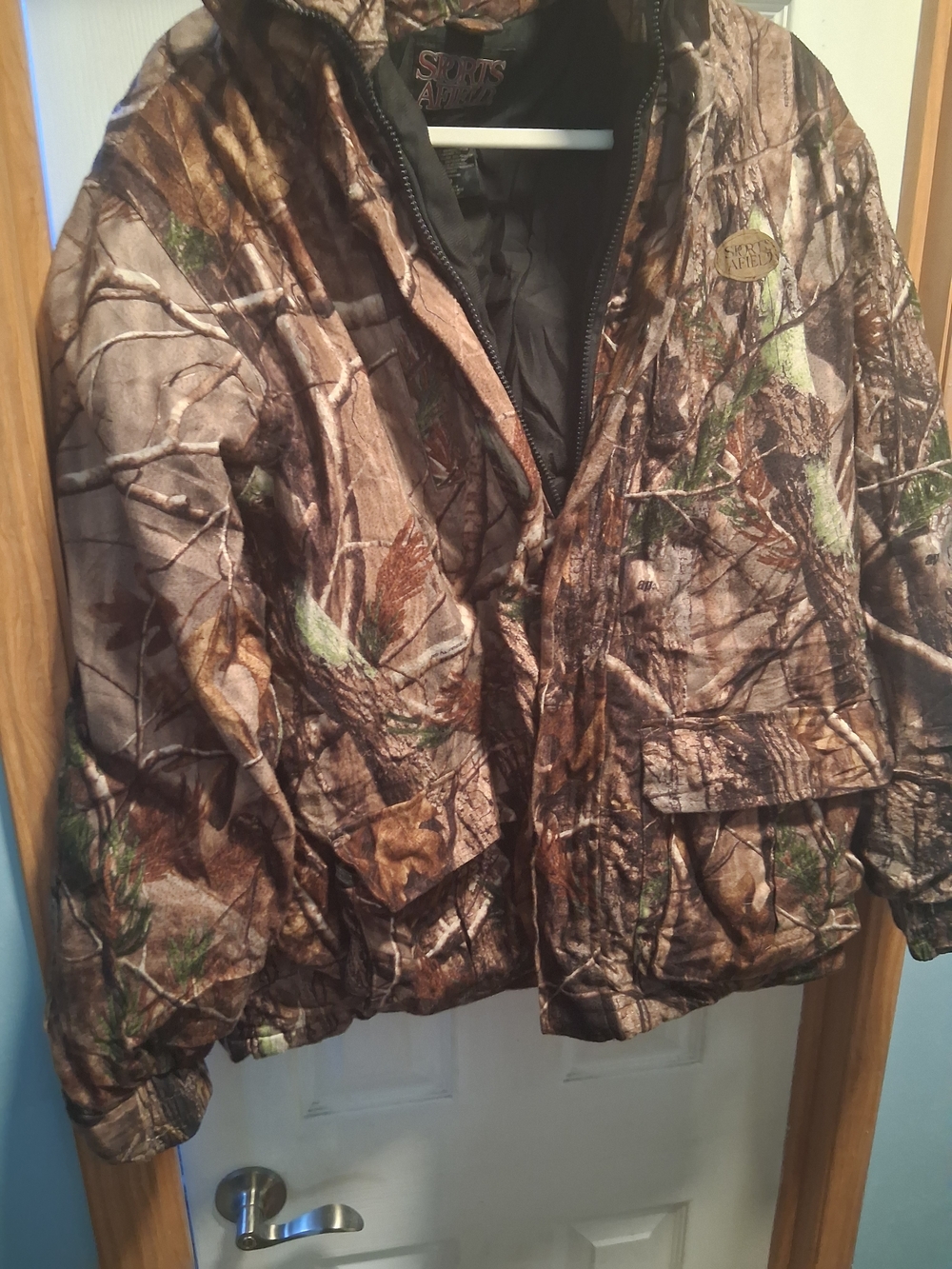 Men’s Camo Insulated Hunting Jacket - Brown/Green Sports Afield Brand
